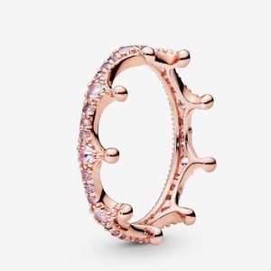 Pandora Pink Sparkling Crown Ring 💍 💎 💕✨